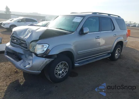 2002 Toyota Sequoia Sr5 V8 z USA, uszkodzony, nr VIN 5TDZT34A72S105847